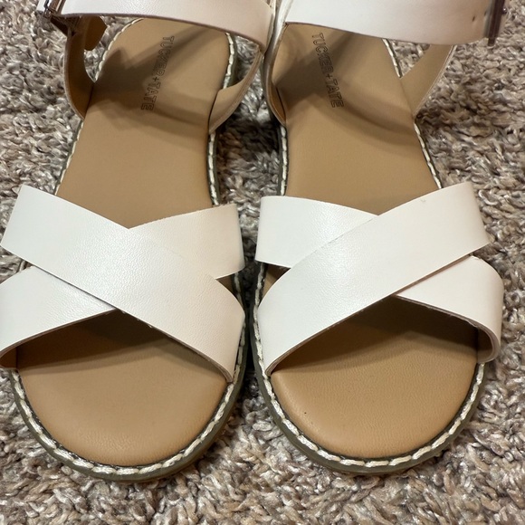 White Strappy Sandals for little girls (Tucker + Tate) - Picture 6 of 8
